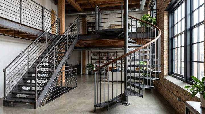 Pose escalier métallique Revel